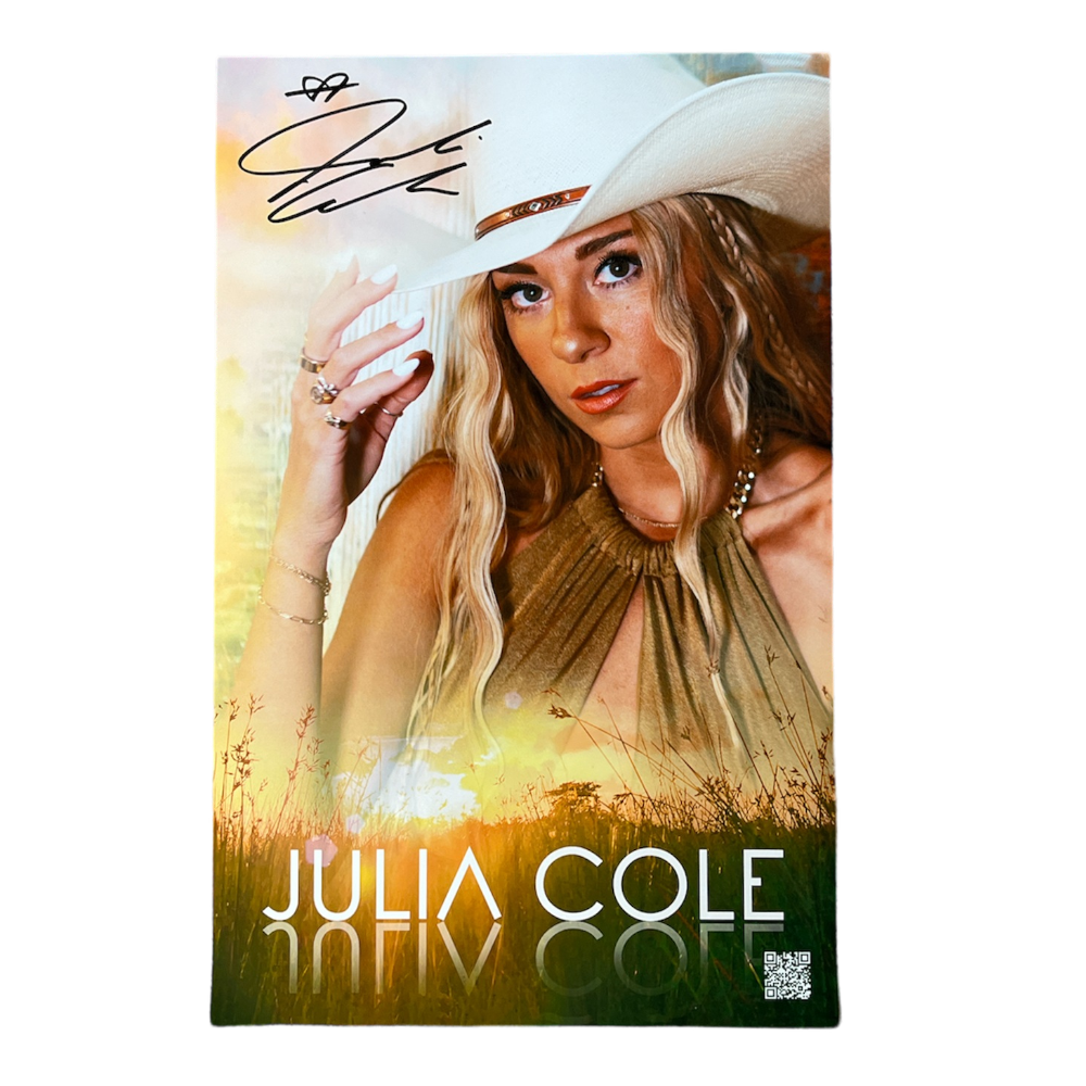 Julia Cole Signed Poster