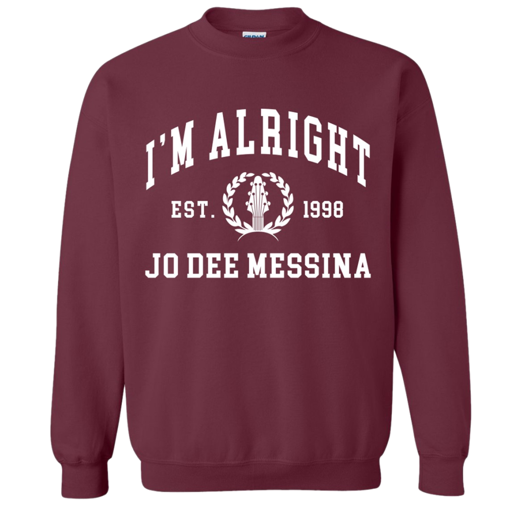 Jo Dee Messina I'm Alright Maroon Sweatshirt