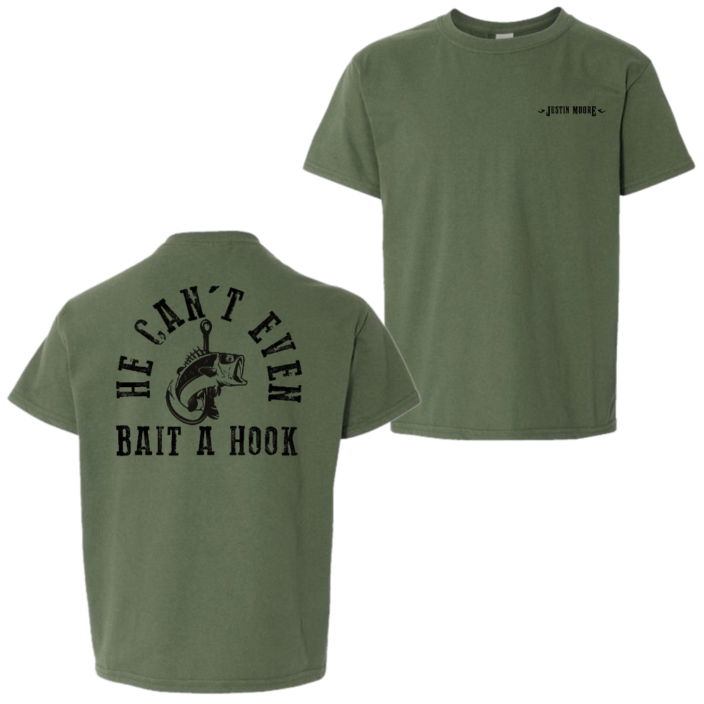 Justin Moore YOUTH Bait A Hook Tee