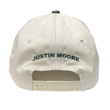 Load image into Gallery viewer, Justin Moore Ivory and Forest Green Ballcap
