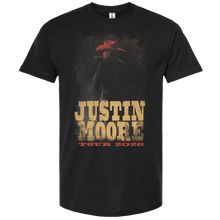 Load image into Gallery viewer, Justin Moore 2026 Faded Photo Tour Tee
