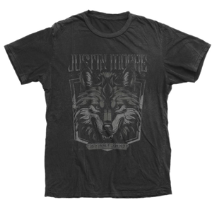 Justin Moore Black Lone Wolf Tee