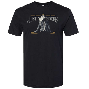 Justin Moore Black Stray Dog Tour Tee