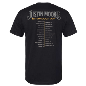 Justin Moore Black Stray Dog Tour Tee