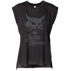 Justin Moore Ladies Black Muscle Tee