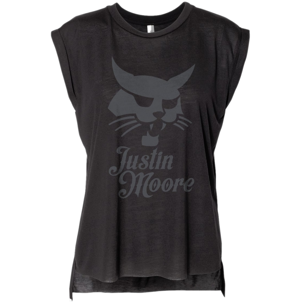 Justin Moore Ladies Black Muscle Tee