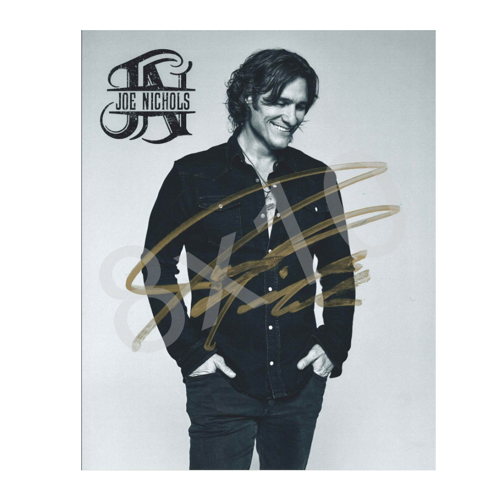 Joe Nichols Signed Black & White 8x10