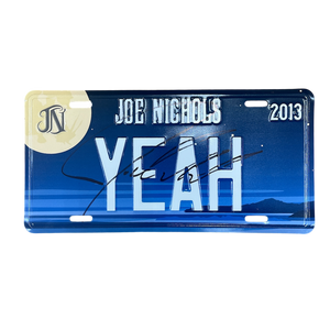 Joe Nichols Signed YEAH License Plate