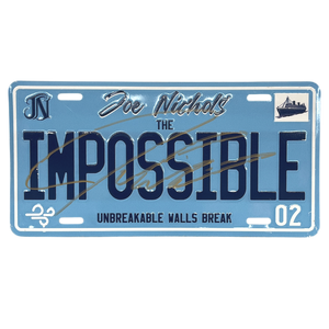 Joe Nichols Signed The Impossible License Plate