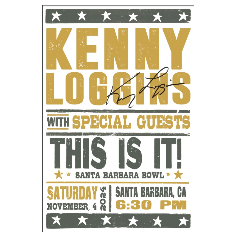 Kenny Loggins Santa Barbara November 4th Event Poster