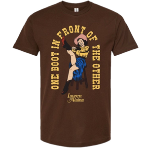 Lauren Alaina Brown One Boot Tee