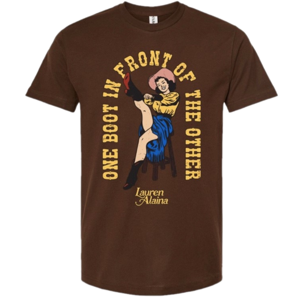 Lauren Alaina Brown One Boot Tee