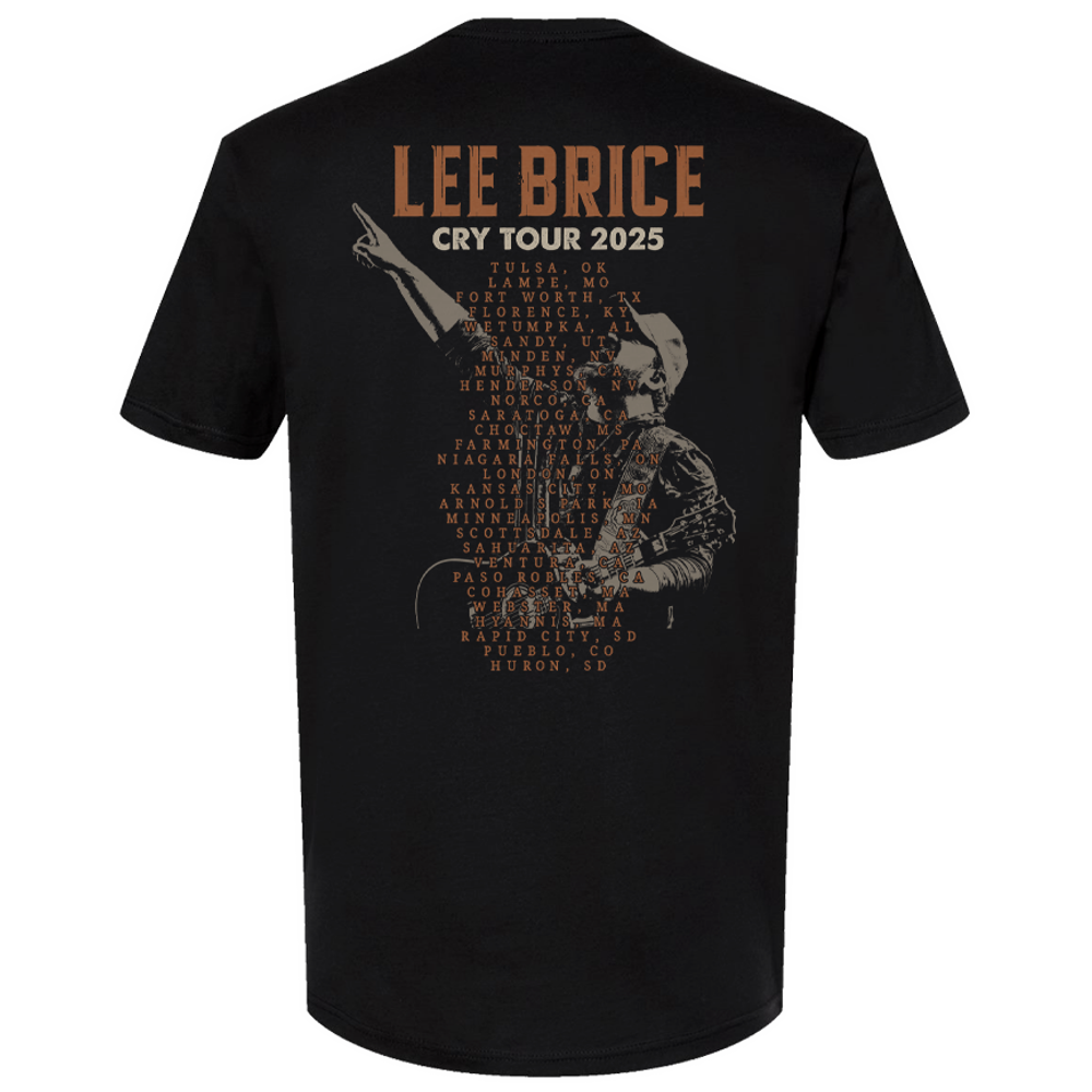 Lee Brice 2025 Cry Tour Tee