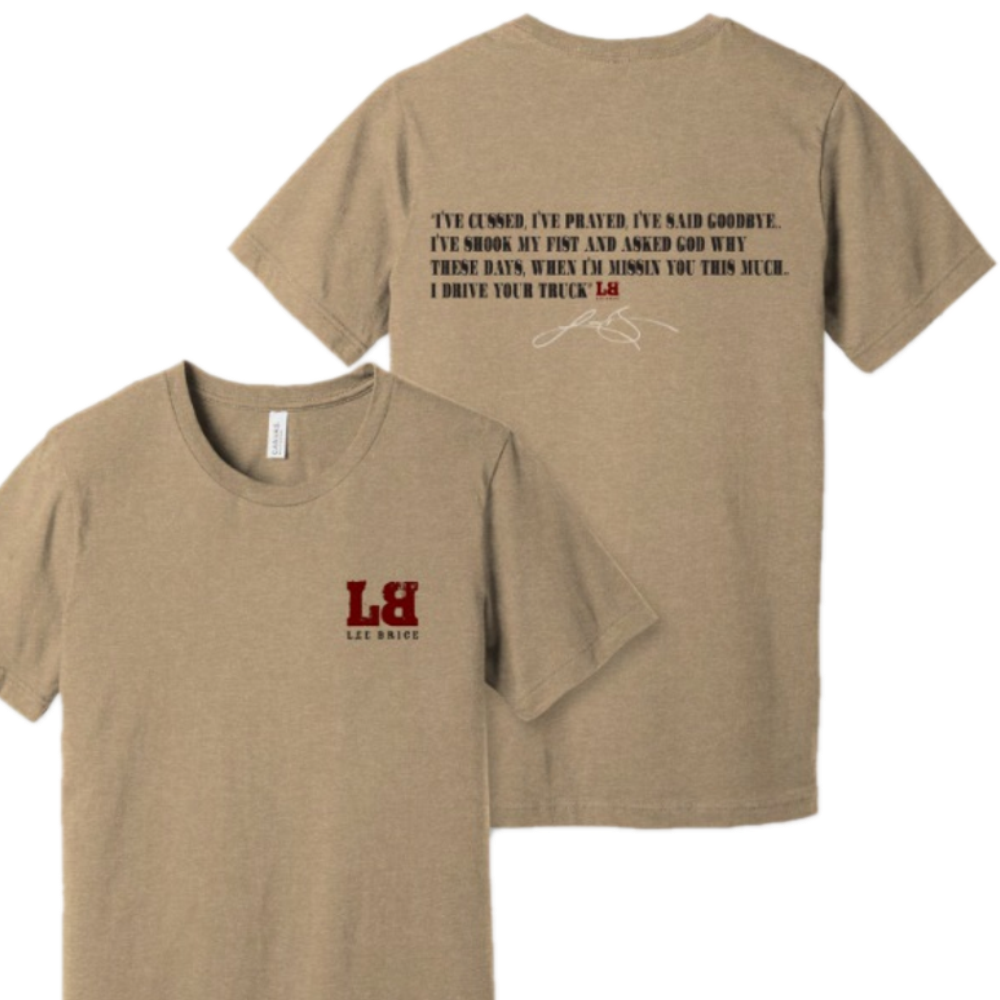 Lee Brice Heather Tan I Drive Your Truck Tee