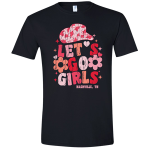 Black Let's Go Girls Tee