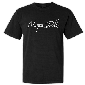Nicotine Dolls Black Logo Tee