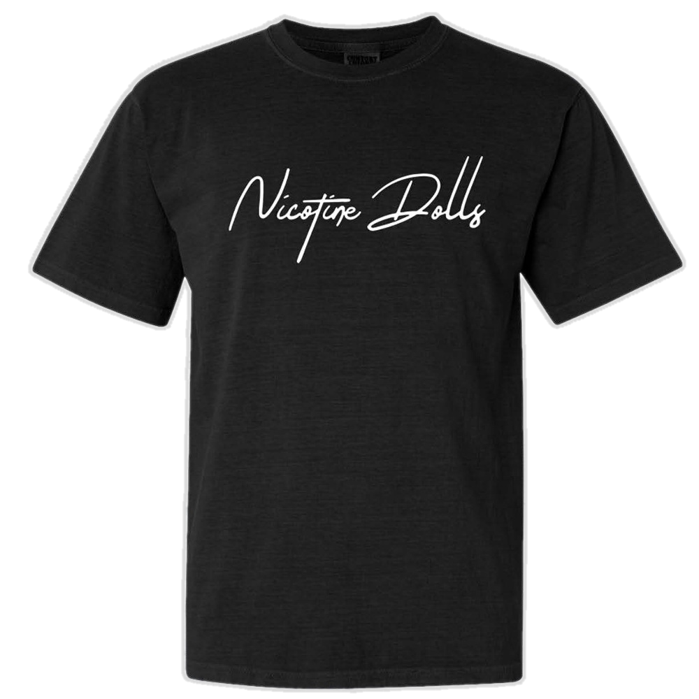 Nicotine Dolls Black Logo Tee