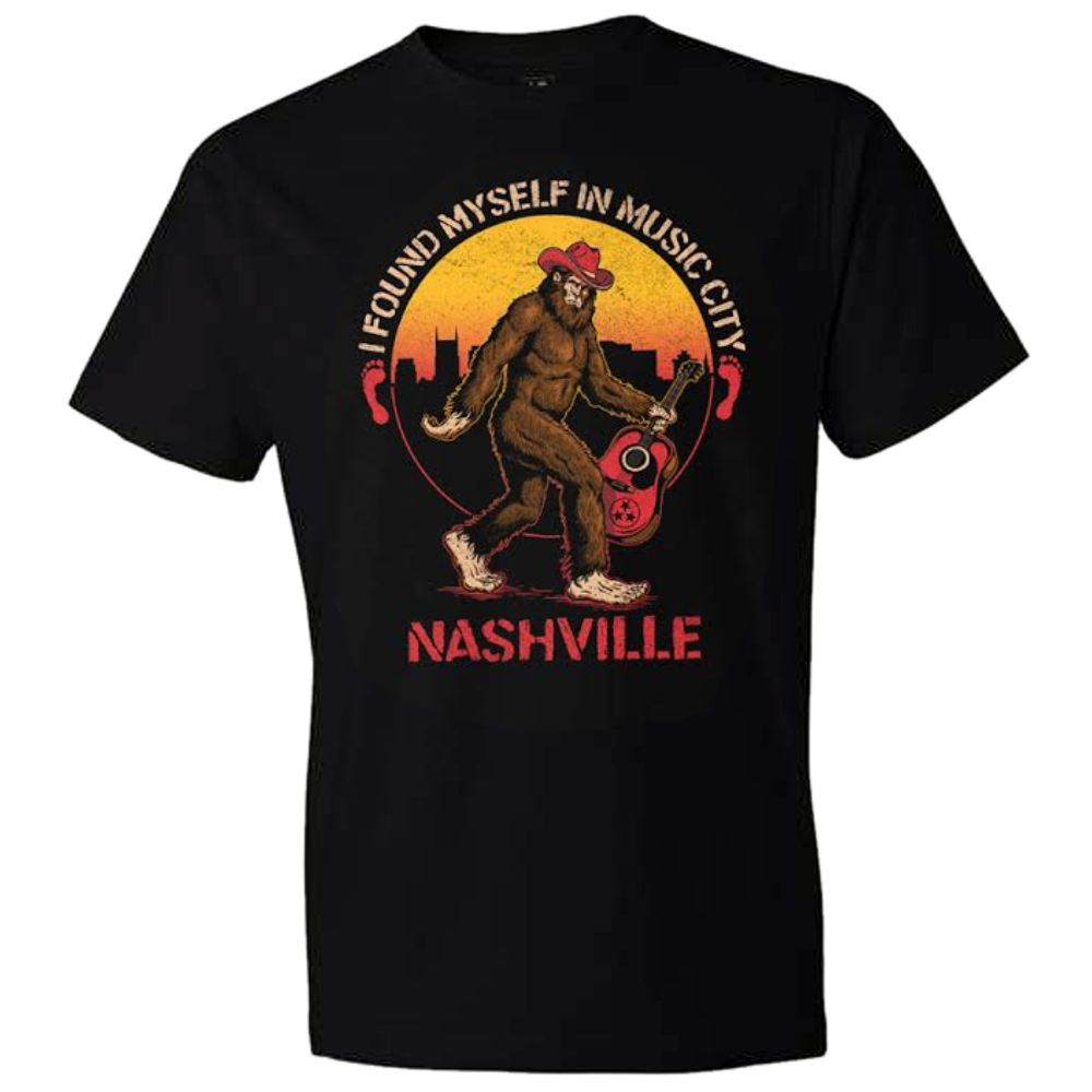 I Found Myself In Music City Bigfoot Tee