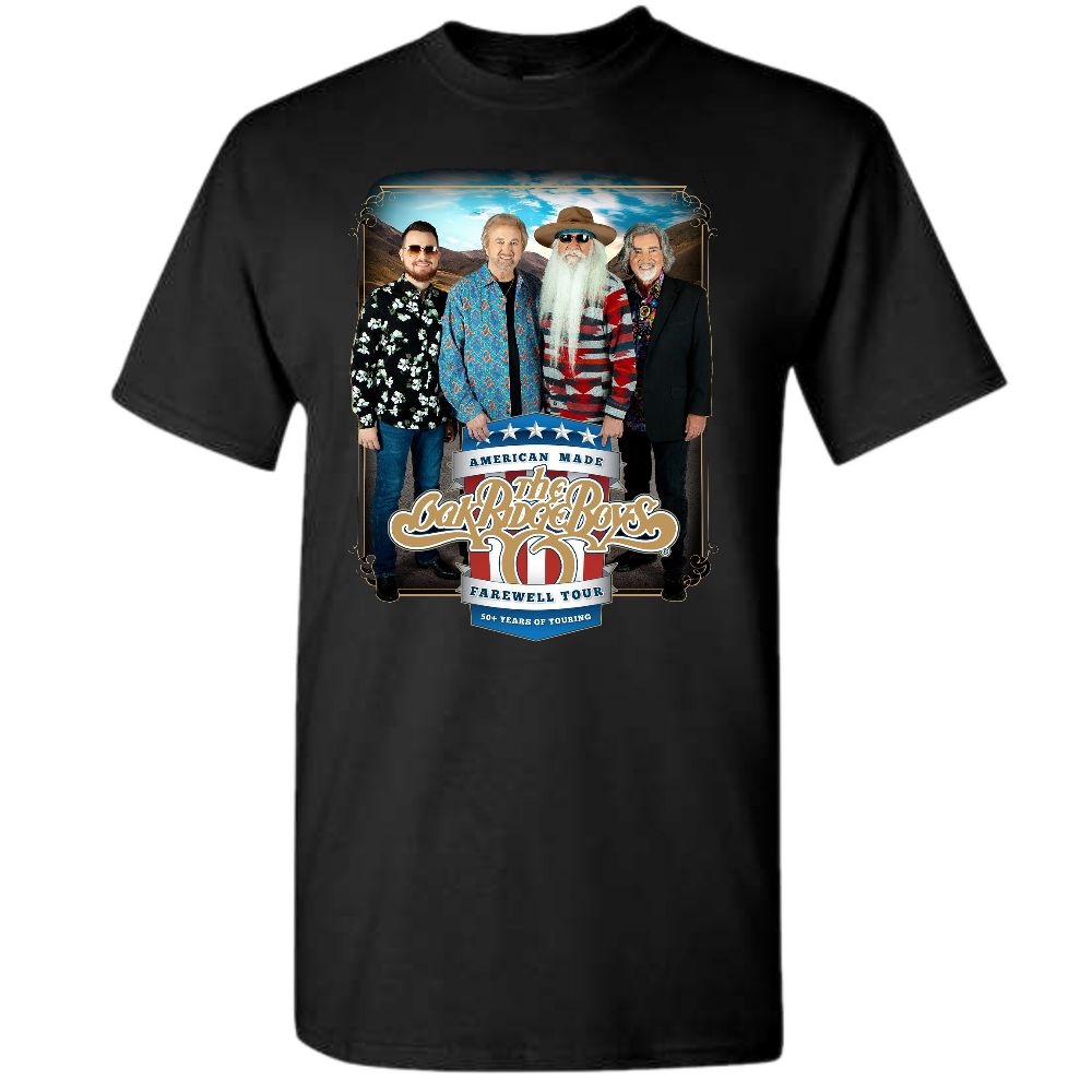 Oak Ridge Boys Black Farewell Tour Tee