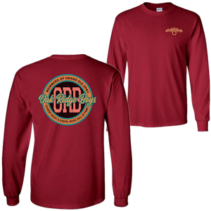 Oak Ridge Boys Long Sleeve Cardinal Tee
