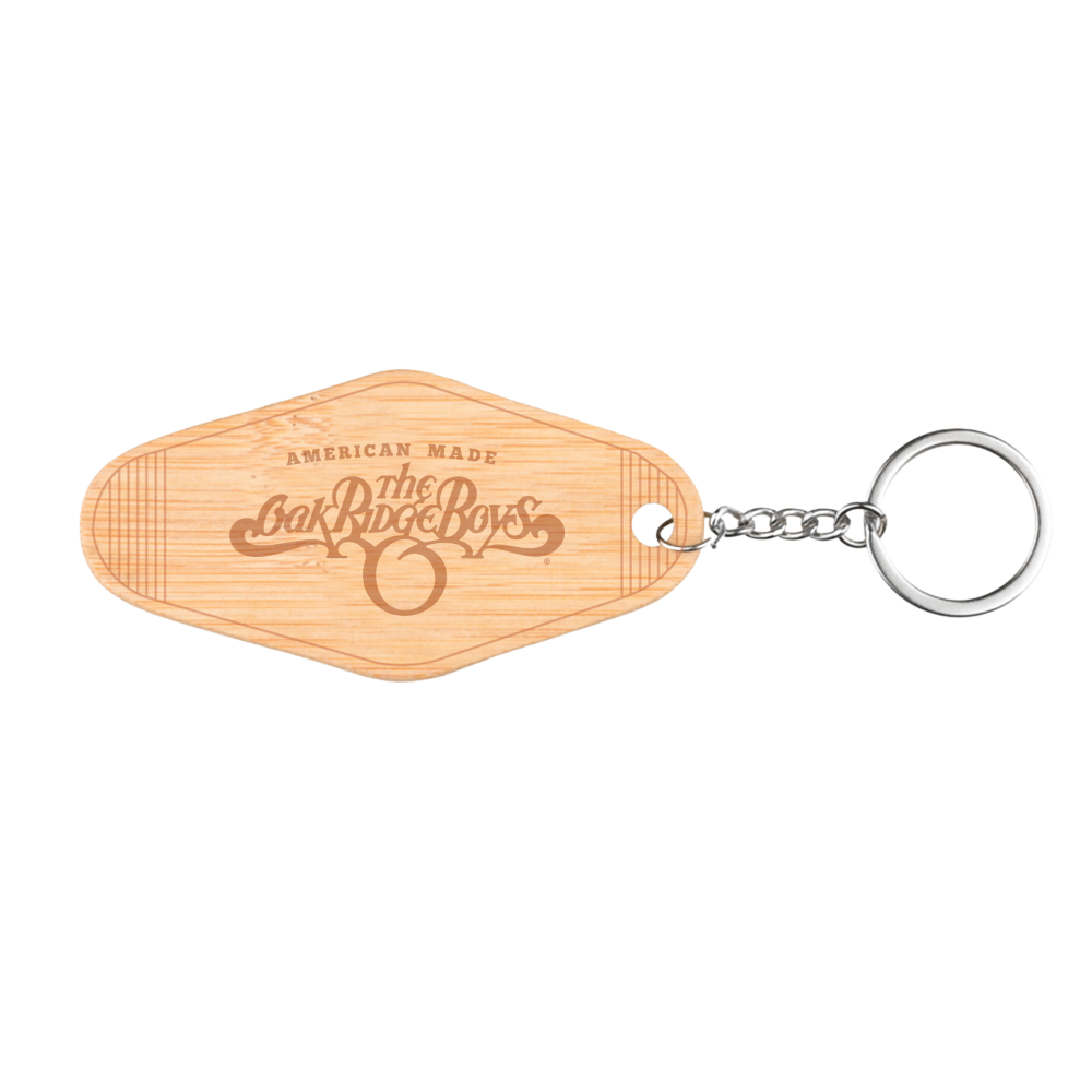 Oak Ridge Boys Wooden Motel Keychain
