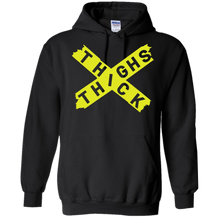 Load image into Gallery viewer, Priscilla Block Black Thick Thighs Pullover Hoodie
