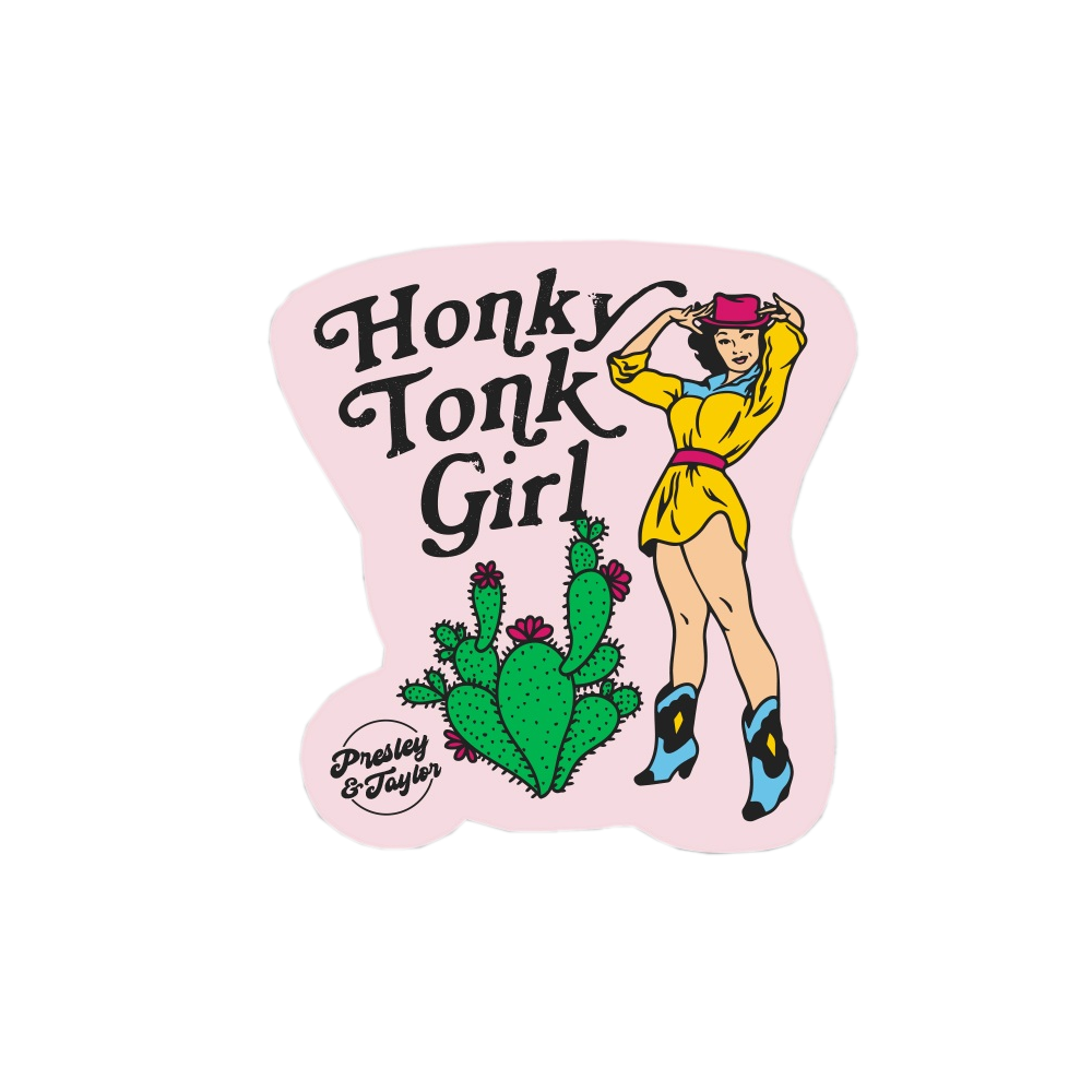 Presley & Taylor Honky Tonk Girl Sticker