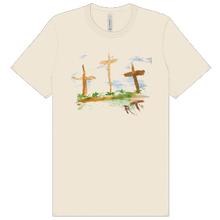 Load image into Gallery viewer, Randy Travis Natural Three Wooden Crosses Artwork Tee

