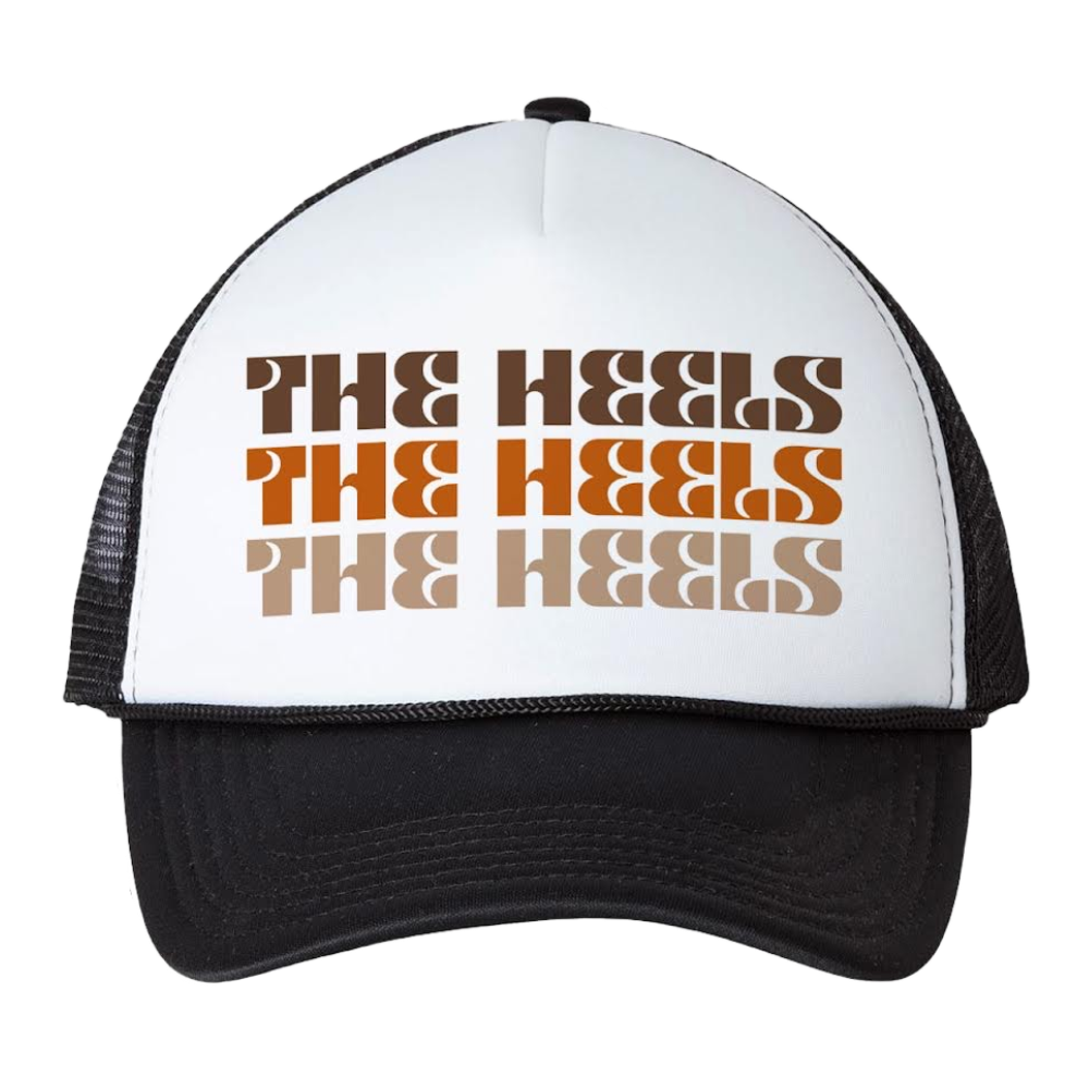 The Heels White and Black Trucker Hat