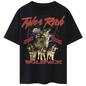 Tyler Rich Wolfpack Black Tee