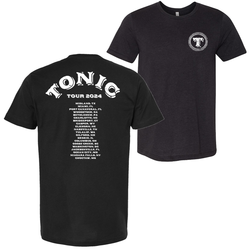 Tonic 2024 Black Tour Tee