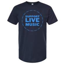 Load image into Gallery viewer, Tonic Support Live Music Navy Tee
