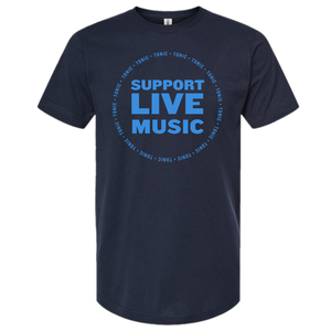 Tonic Support Live Music Navy Tee