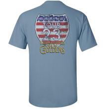 Load image into Gallery viewer, The Goldens Stone Blue Hillbilly Hwy Tour Tee
