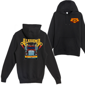 Alabama Black Roll On 2 Pull Over Hoodie