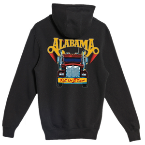 Alabama Black Roll On 2 Pull Over Hoodie