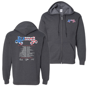 Alabama Dark Heather Zip Up Hoodie