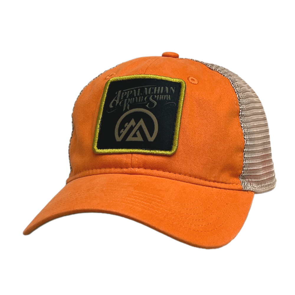 Appalachian Road Show Orange and Khaki Patch Ballcap