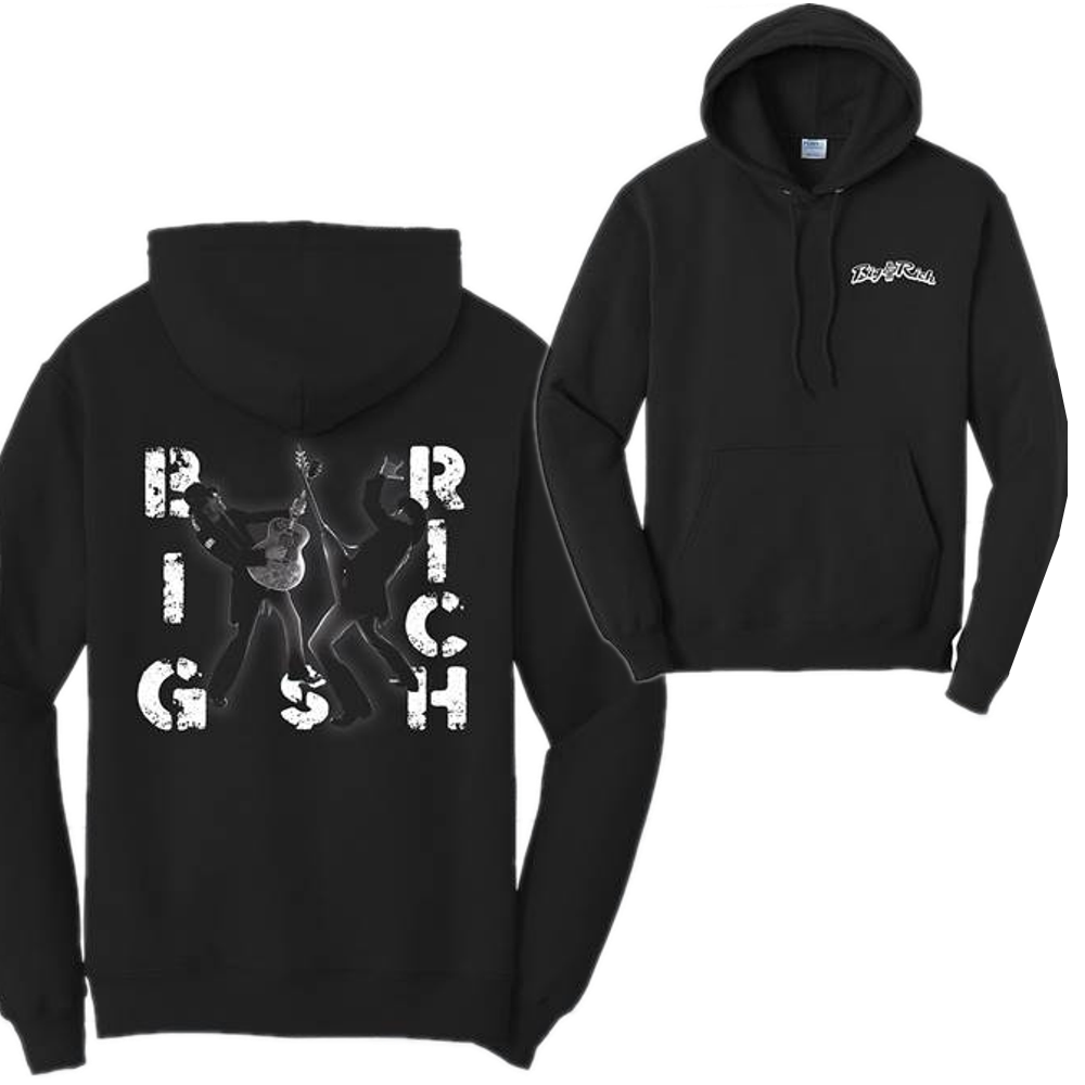 Big and Rich Black Pullover Duotone Hoodie – Richards and