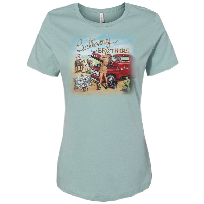 Bellamy Brothers Ladies Dusty Blue Tee