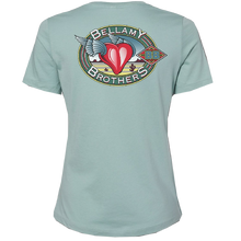 Load image into Gallery viewer, Bellamy Brothers Ladies Dusty Blue Tee

