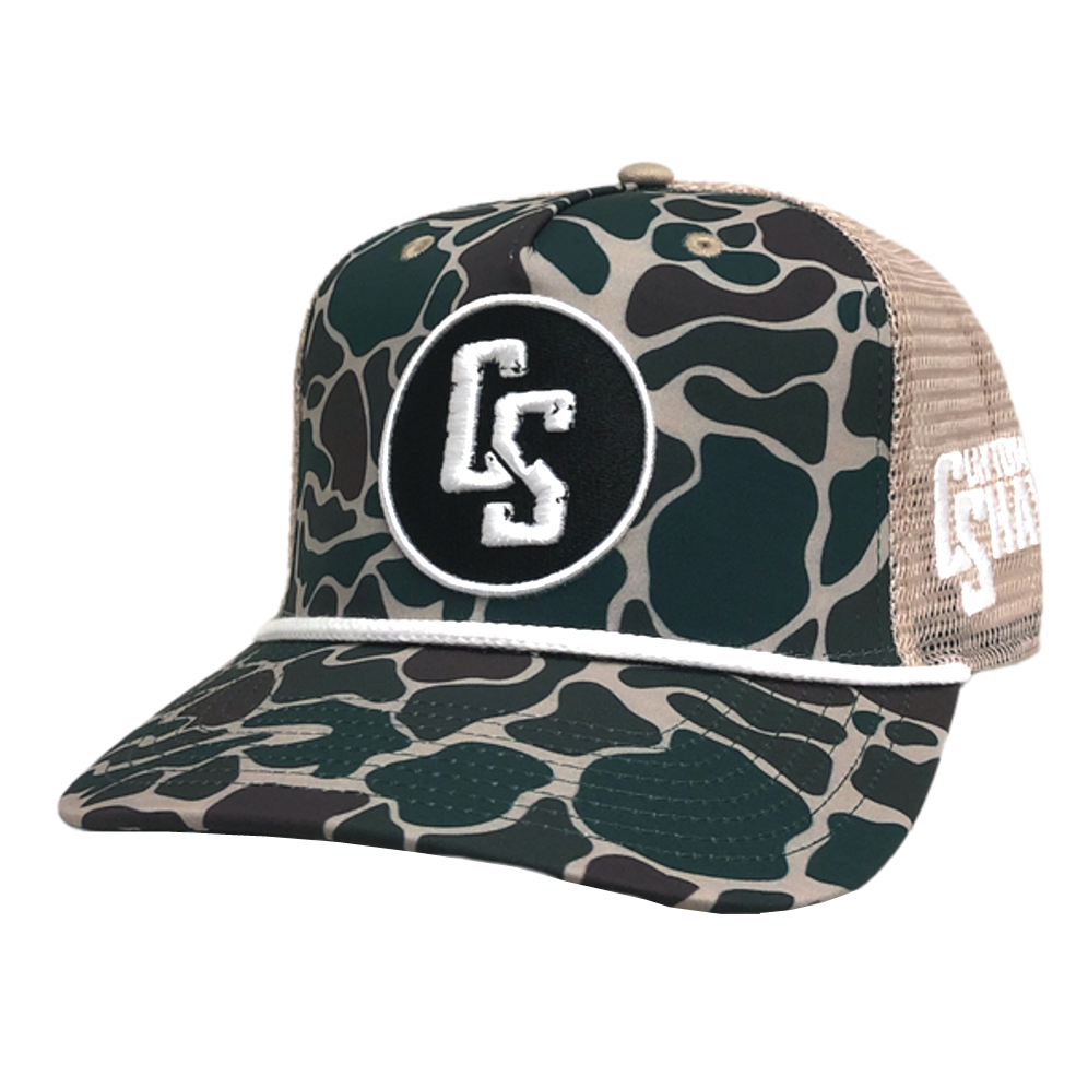 Clayton Shay Camo and Khaki Hat
