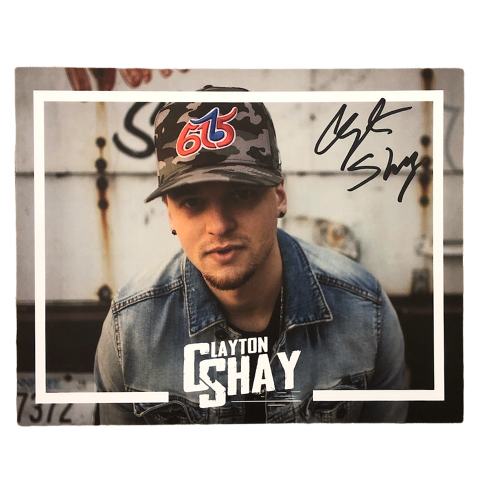 Clayton Shay Signed 8x10