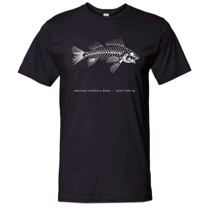 Davisson Brothers Pond Fishing Black Tee