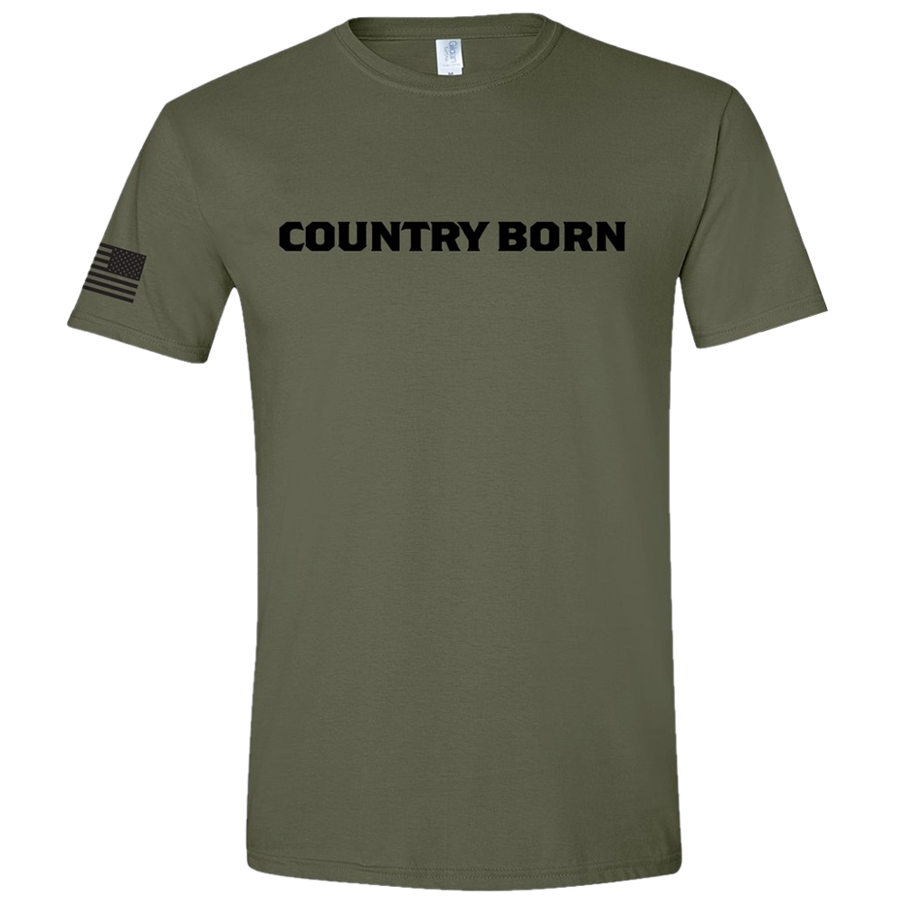 Drew Baldridge Military Green Country Born Tee