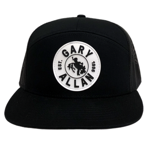 Gary Allan Black Flatbill w/ Rubber Patch