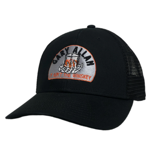 Gary Allan Black Whiskey Glass Ballcap