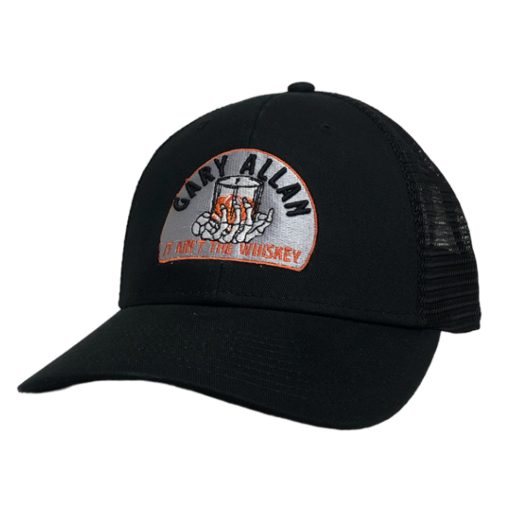 Gary Allan Black Whiskey Glass Ballcap