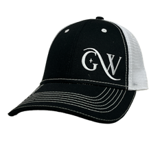 Load image into Gallery viewer, Gene Watson Black and White Logo Ballcap
