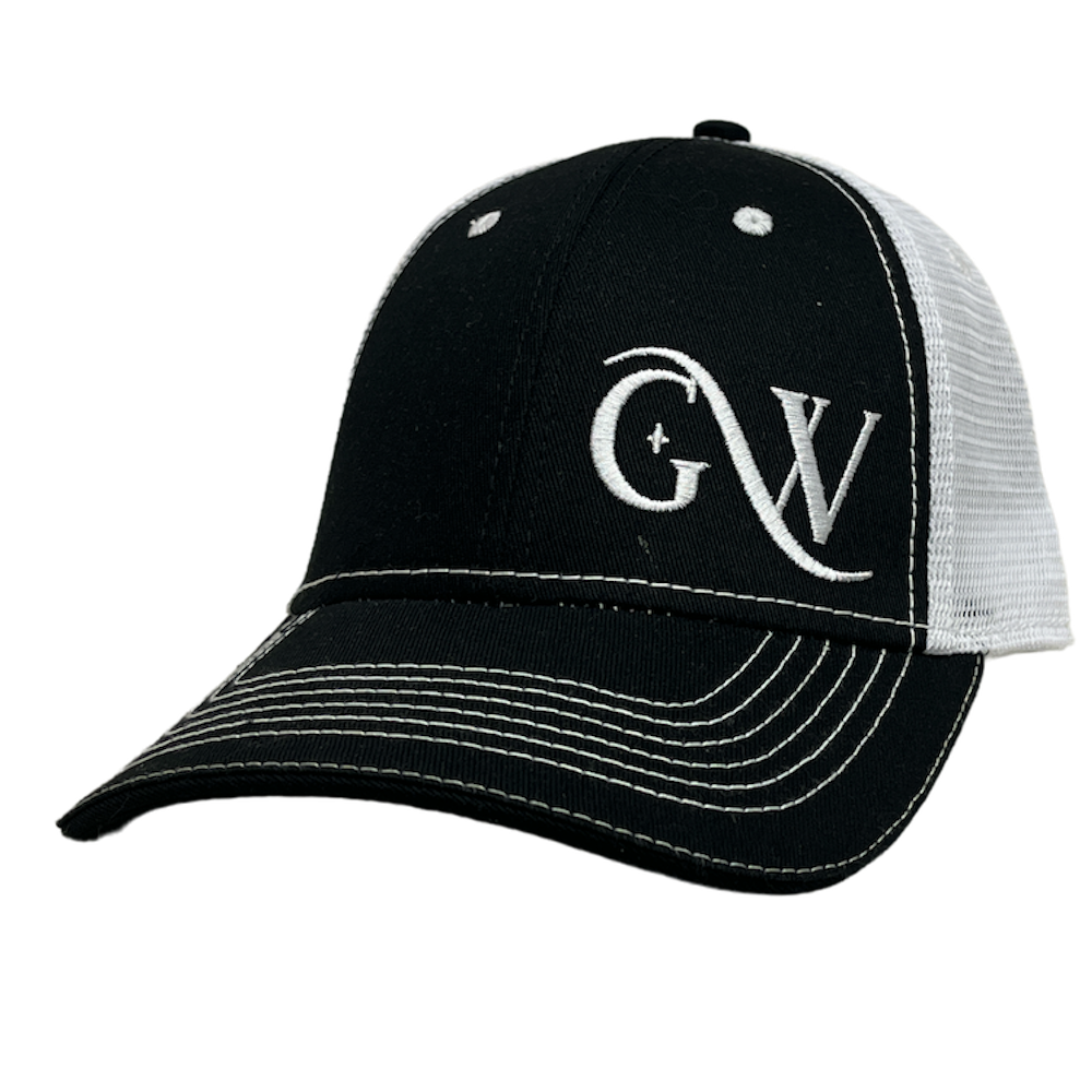 Gene Watson Black and White Logo Ballcap